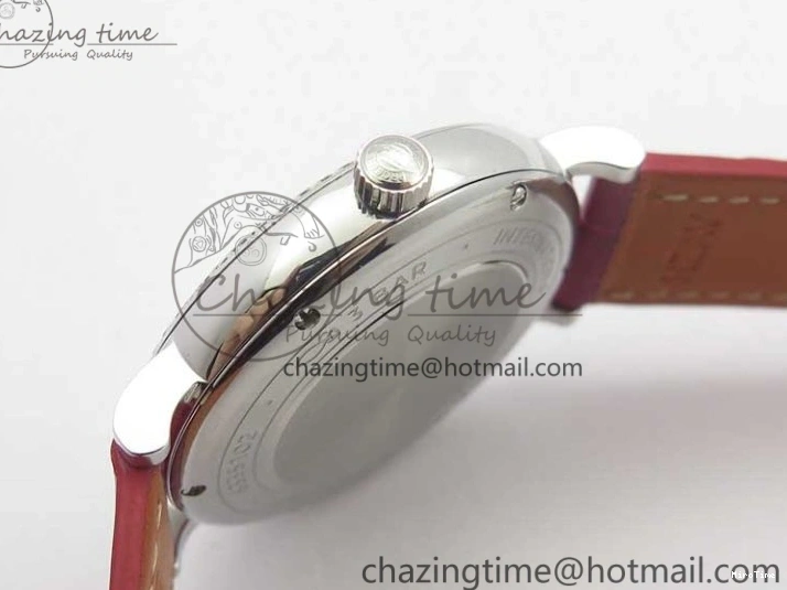 MIROTIME 0317 Portofino Automatic 37 SS M+F 1:1 Best Edition Silver Dial RG Markers on Red Crocodile Strap A Reliable 7154